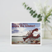 Geniet van Maine Lobster! Briefkaart (Staand voorkant)