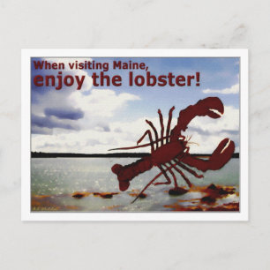 Geniet van Maine Lobster! Briefkaart