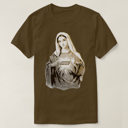 Geniet van Mary GOLD T-shirt (Design voorkant)