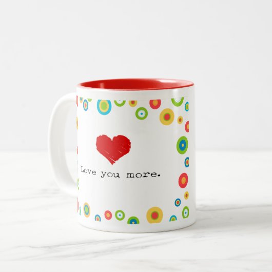 Geniet van meer grafische Mok (Voorkant links)