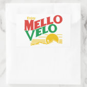 Geniet van Mello Velo Rechthoekige Sticker (Tas)