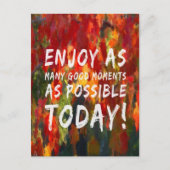 Geniet van momenten briefkaart (Voorkant)