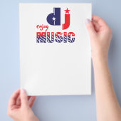 Geniet van muziek flyer (Hand)