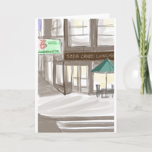 Geniet van New York! Lexington Snoep Shop Feestdagen Kaart (Voorkant)