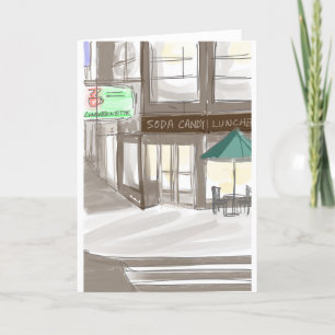 Geniet van New York! Lexington Snoep Shop Feestdagen Kaart
