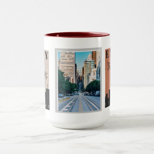 Geniet van New York | Reizende foto Mok (Midden)