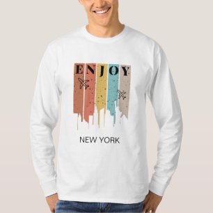 GENIET VAN NEWYORK, gebouwen, vliegtuigen   Reizen T-shirt