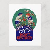 Geniet van niet vernietigen briefkaart (Voorkant)