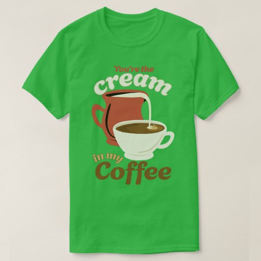 Geniet van  ochtendkoffie t-shirt (Design voorkant)