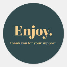 Geniet van ontwerp voor zakelijke Sticker