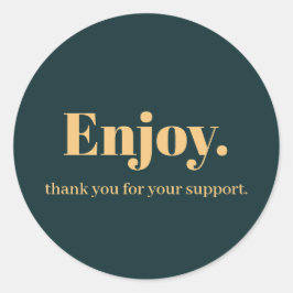Geniet van ontwerp voor zakelijke Sticker