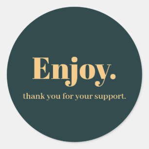 Geniet van ontwerp voor zakelijke Sticker
