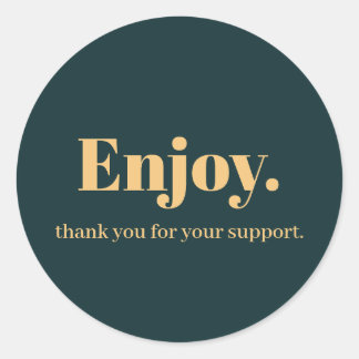 Geniet van ontwerp voor zakelijke Sticker