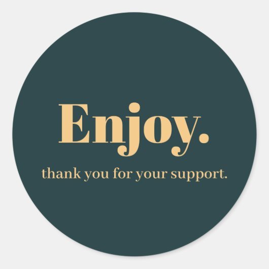 Geniet van ontwerp voor zakelijke Sticker (Voorkant)