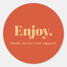 Geniet van ontwerp voor zakelijke Sticker