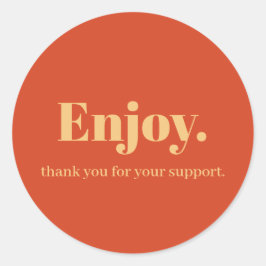 Geniet van ontwerp voor zakelijke Sticker