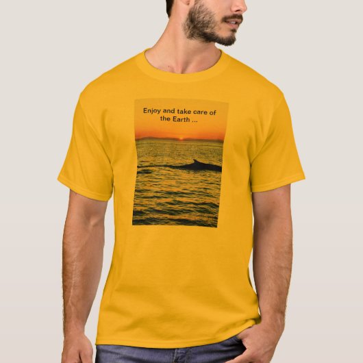 Geniet van onze aarde t-shirt (Voorkant)