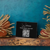 Geniet van onze WiFi | WIFI Welkom QR Code Fotoplaat (Zijkant)