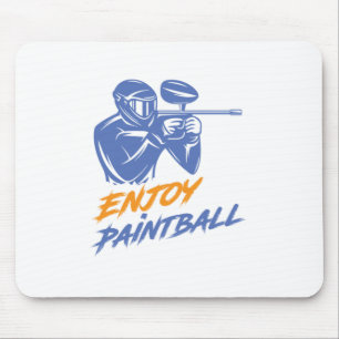 Geniet van Paintball Color Balls Paintball Marker  Muismat