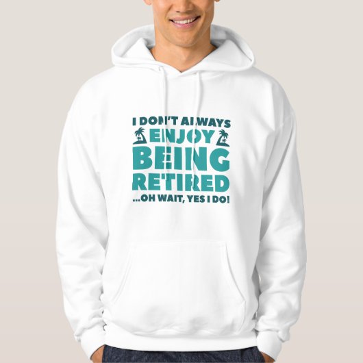 Geniet van pensioen hoodie (Voorkant)