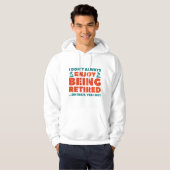 Geniet van pensioen hoodie (Voorkant volledig)