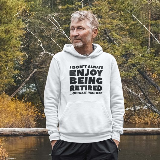 Geniet van pensioen hoodie