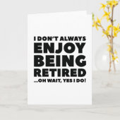 Geniet van pensioen kaart (Gele Bloem)