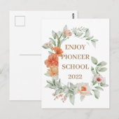 Geniet van Pioneer School 2022 Briefkaart (Voorkant / Achterkant)