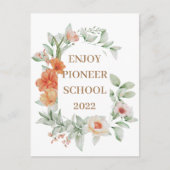 Geniet van Pioneer School 2022 Briefkaart (Voorkant)