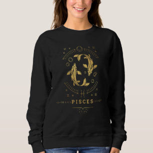 Geniet van Pisces Zodiac Sign Novelty Graphic T -  Trui