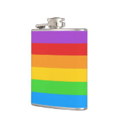 Geniet van Pride: Rainbow Flag Heupfles (Links)