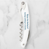 Geniet van prijsopgave kurkentrekker (Voorkant)