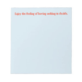 Geniet van prijsopgave notitieblok