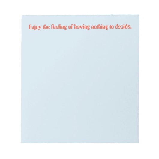 Geniet van prijsopgave notitieblok (Voorkant)