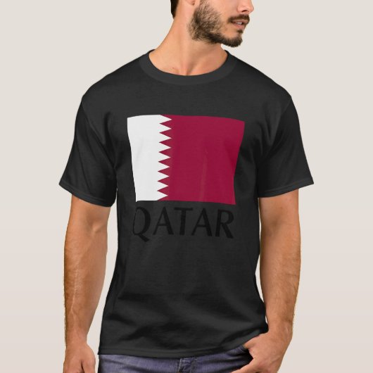 Geniet van Qatar Flag Graphic-T - shirts en koele (Voorkant)