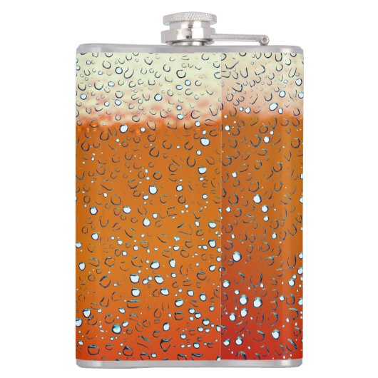 Geniet van regen - Fun Heupfles (Achterkant)