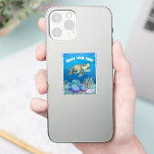 Geniet van schildpadden sticker (Telefoon)
