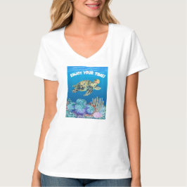 Geniet van schildpadden t-shirt