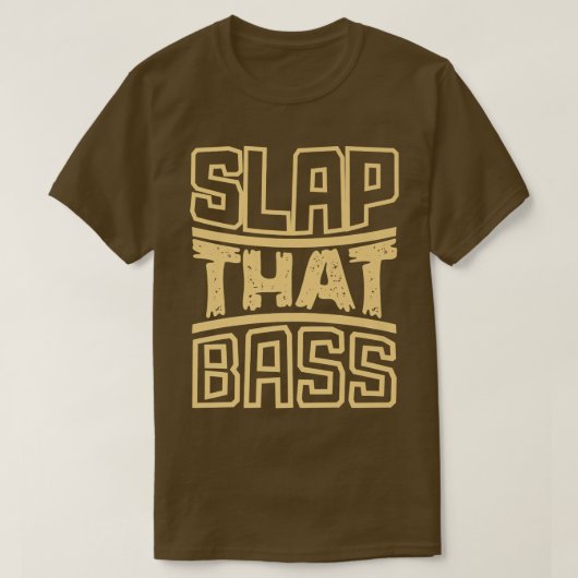 Geniet van Slap Bass Guitar Jam Session Slap die b T-shirt (Design voorkant)
