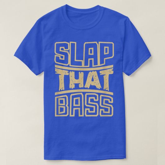 Geniet van Slap Bass Guitar Jam Session Slap die b T-shirt (Design voorkant)