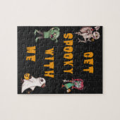 Geniet van spaak met me Halloween Legpuzzel (Horizontaal)