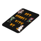 Geniet van spaak met me Halloween Magneet (Linkerzijde)