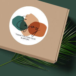 Geniet van Sticker voor bedrijfspakketten