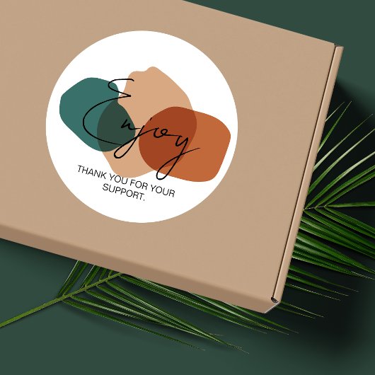 Geniet van Sticker voor bedrijfspakketten