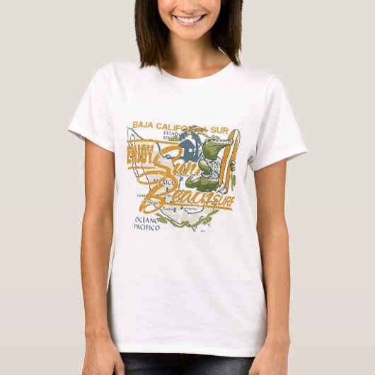 Geniet van Sun Beach Surf T-shirt (Voorkant)
