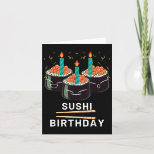 Geniet van sushi verjaardag voor geschenken Mannen Kaart
