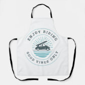 Geniet van typografisch rijden schort (Voorkant)