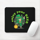 Geniet van uw bier St Patricks Day Funny Irish St Muismat (Met muis)