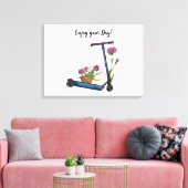Geniet van uw dag Waterverf Art Canvas Print (Insitu (Woonkamer))