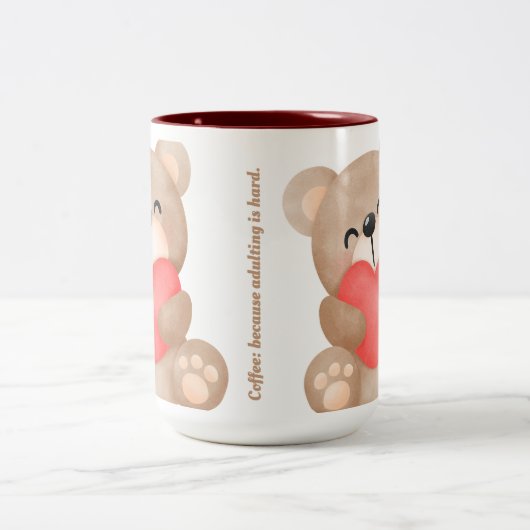 Geniet van uw drink met een aanraking: beer design tweekleurige koffiemok (Center)